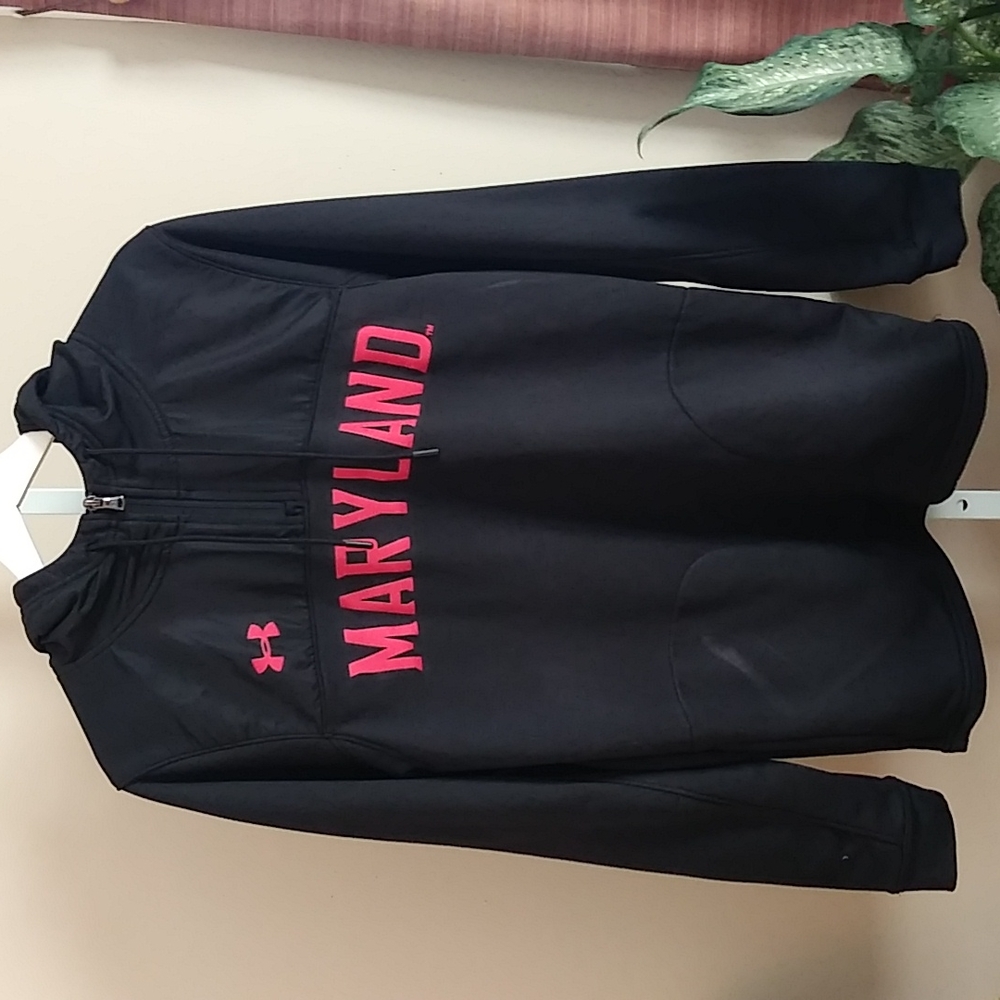 MEN'S UNDER ARMOUR MARYLAND HOODED PULLOVER SMALL